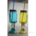 New design 350ml redneck wine glass with straw